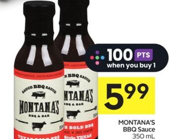 Foodland Montana's bbq sauce 350 ml offer