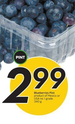 Sobeys Blueberries pint offer
