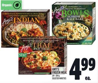 Metro Amy's frozen meal offer