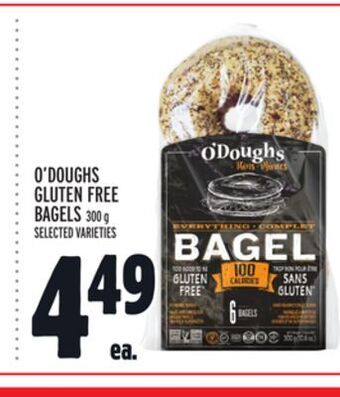 Metro O'doughs gluten free bagels offer