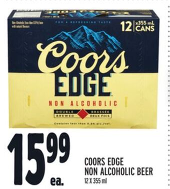 Metro Coors edge non alcoholic beer offer