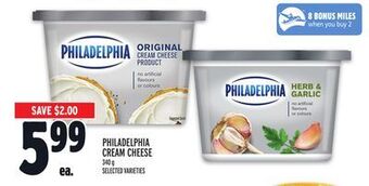 Metro Philadelphia cream cheese offer