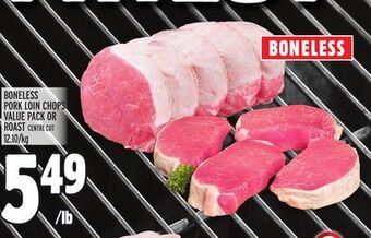 Metro Boneless pork loin chops value pack or roast offer