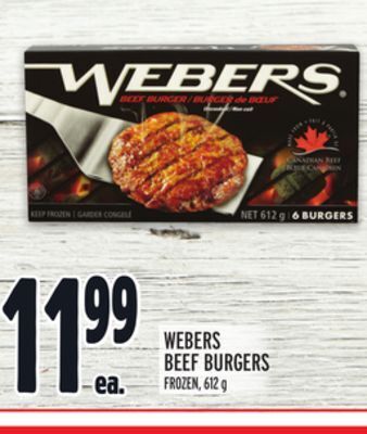 Metro Webers beef burgers offer