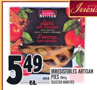 Metro Irresistibles artisan pies offer