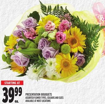Metro Presentation bouquets offer