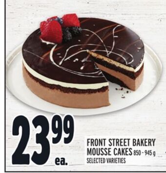 Metro Front street bakery mousse cakes offer