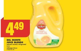 No Frills Del monte juice blends, 2.5 l offer