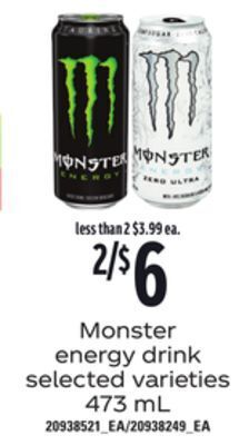 Loblaws Monster energy drink, 473 ml offer