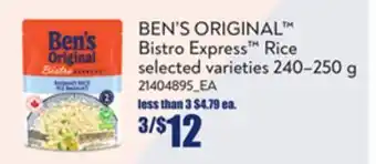Loblaws Ben's original bistro express rice, 240–250 g offer
