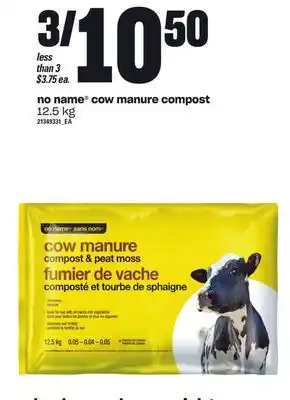 Loblaws No name® cow manure compost, 12.5 kg offer