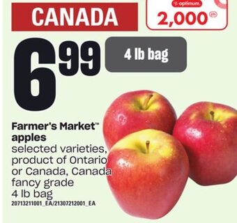 Loblaws Farmer's market apples, 4 lb bag offer