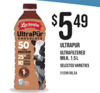 Loblaws Ultrapur ultrafiltered milk, 1.5 l offer
