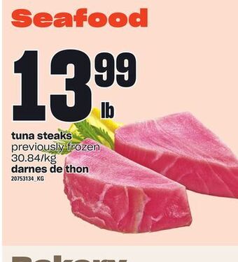 Independent Grocer Tuna steaks offer
