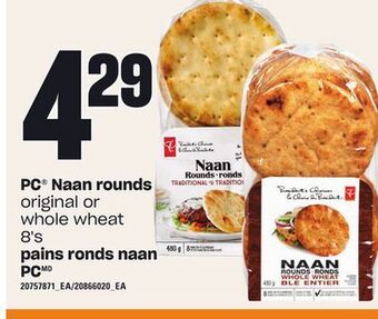 Independent Grocer Pc® naan rounds, 8's offer