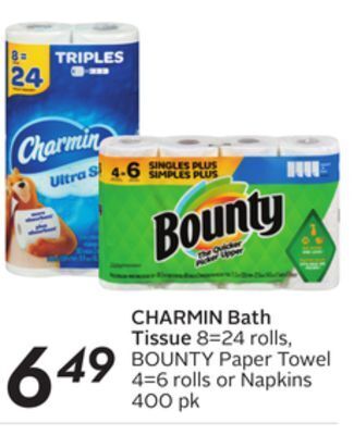 Sobeys Charmin bath tissue offer
