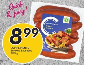 Sobeys Compliments smoked sausages offer