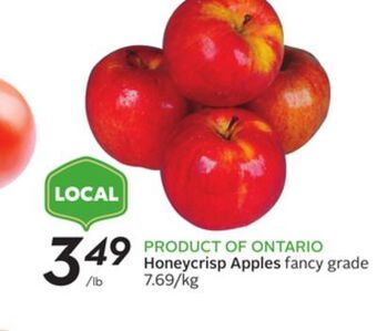Sobeys Honeycrisp apples offer