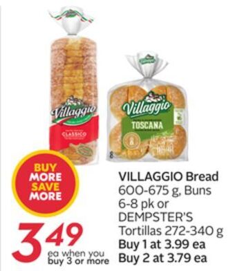 Sobeys Villaggio bread offer