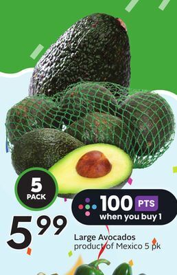 Sobeys Large avocados offer