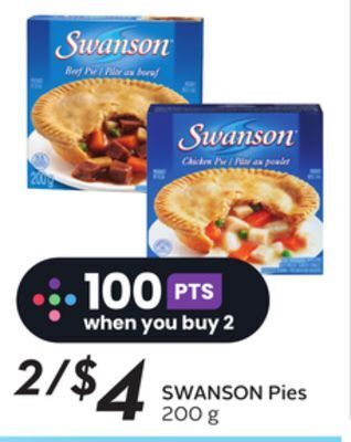 Sobeys Swanson pies offer