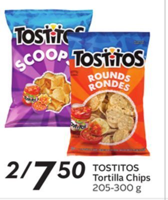 Sobeys Tostitos tortilla chips offer