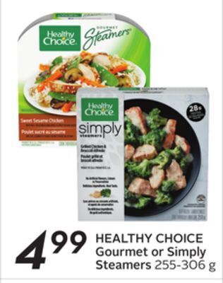 Sobeys Healthy choice gourmet or simply steamers offer