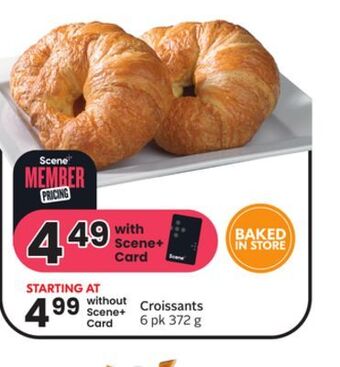 Sobeys Croissants offer