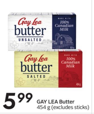 Sobeys Gay lea butter offer