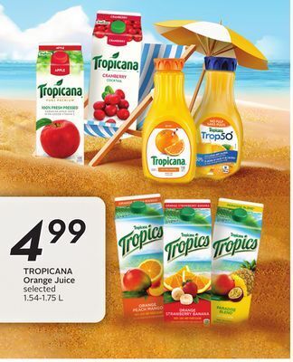 Sobeys Tropicana orange juice offer