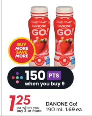 Sobeys Danone go! offer