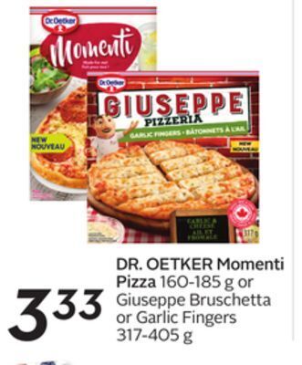 Sobeys Dr. oetker momenti pizza offer
