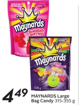 Sobeys Maynards large bag candy offer