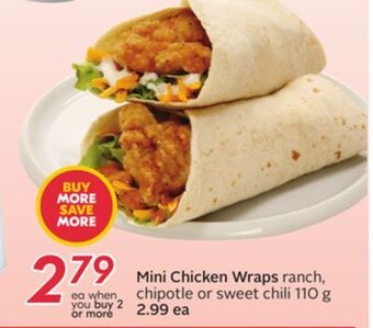 Sobeys Mini chicken wraps offer