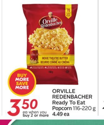 Sobeys Orville redenbacher ready to eat popcorn offer