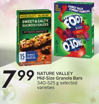 Sobeys Nature valley mid-size granola bars offer