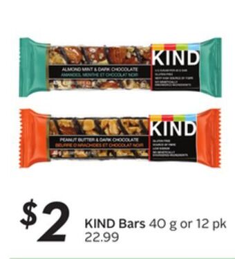 Sobeys Kind bars offer