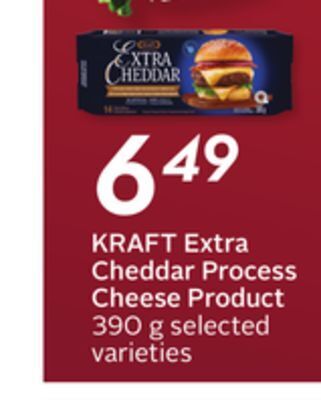 Sobeys Kraft extra cheddar process cheese product offer