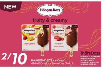 Sobeys Häagen-dazs ice cream offer