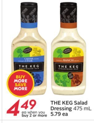 Sobeys The keg salad dressing offer