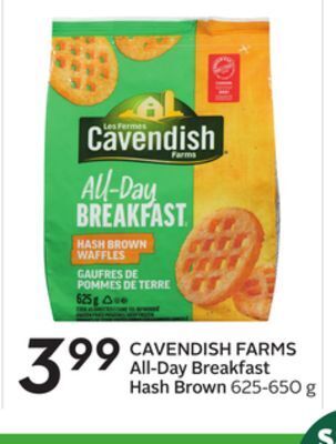 Sobeys Cavendish farms all-day breakfast hash brown offer