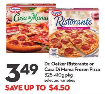 Longo's Dr. oetker ristorante or casa di mama frozen pizza offer