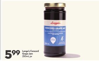 Longo's Longo's concord grape jam offer