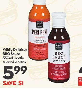 Longo's Wildly delicious bbq sauce offer