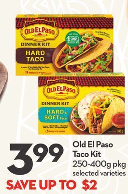 Longo's Old el paso taco kit offer