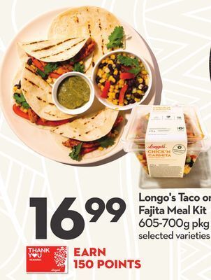 Longo's Longo's taco or fajita meal kit offer