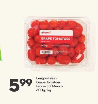 Longo's Longo's fresh grape tomatoes offer