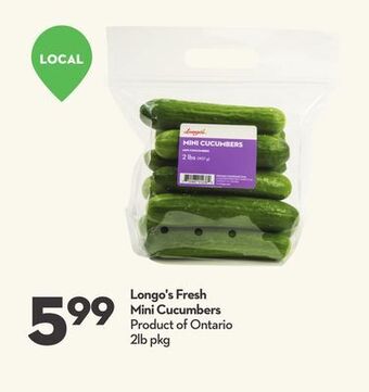 Longo's Longo's fresh mini cucumbers offer