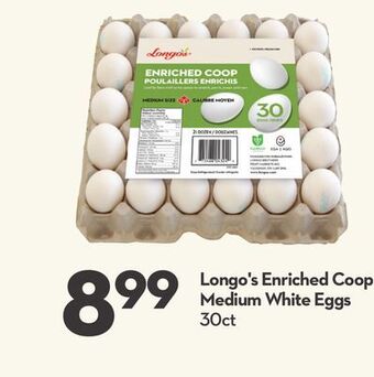 Longo's Longo's enriched coop medium white eggs offer