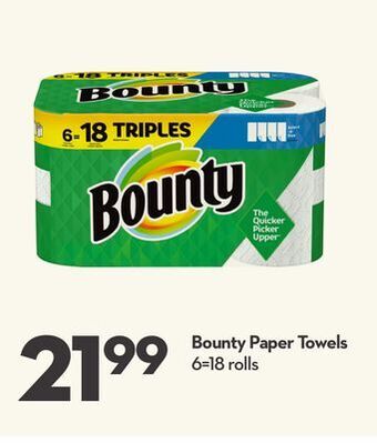 Longo's Bounty paper towels offer